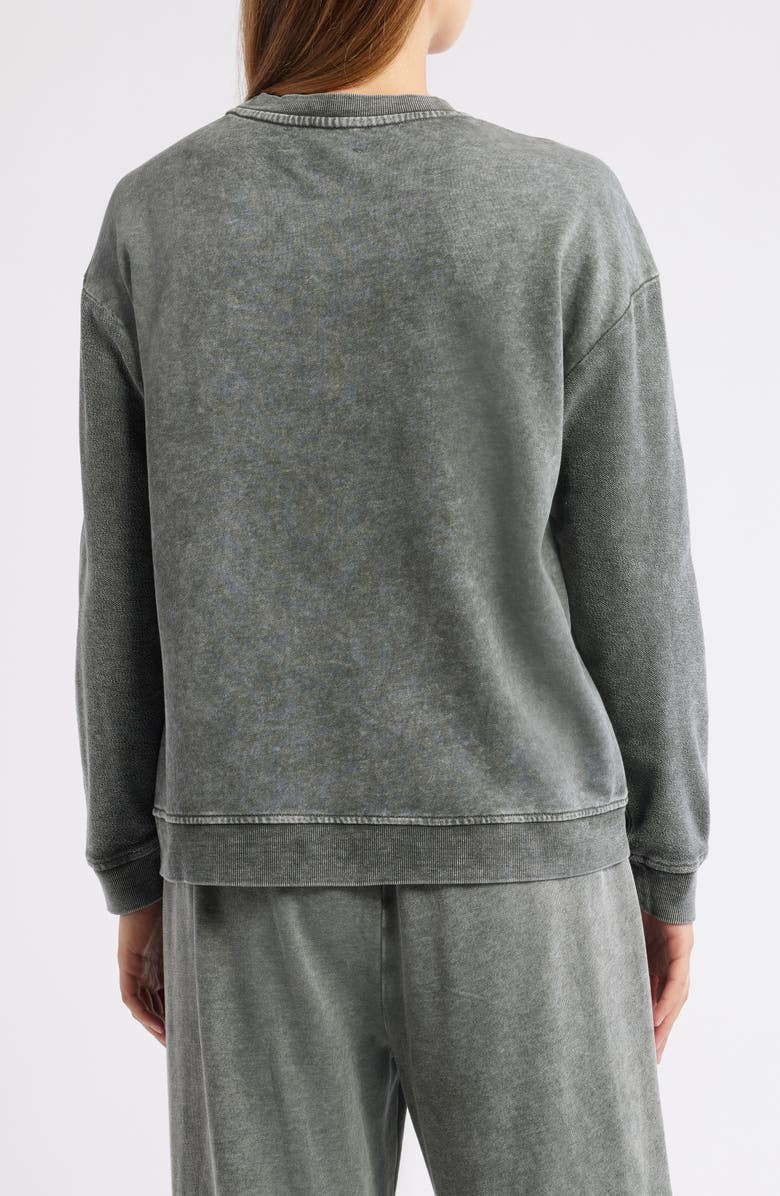 CITY BLUES Reverse French Terry Spliced Sweatshirt, Alternate, color, Spruce