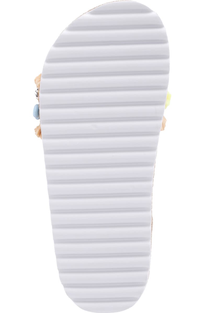 Nina Kids' Vento Beaded Raffia Flatform Sandal, Alternate, color, Natural Raffia