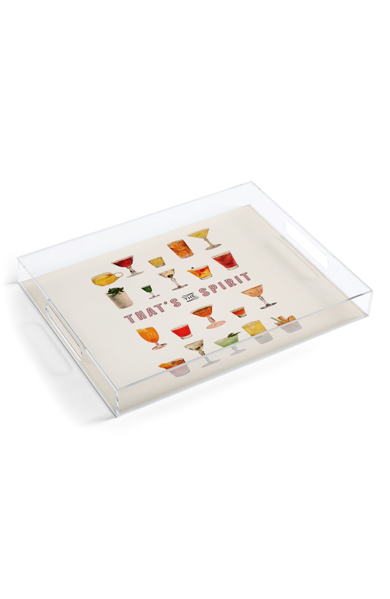 Deny Designs That's the Spirit Decorative Tray - Beige