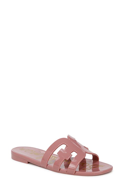 Sam Edelman Bay Jelly Slide Sandal Pink Lily Jelly In Pink Lily