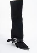 Prologue Shoes Elva Buckle Strap Knee High Boot