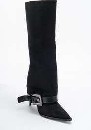 Prologue Shoes Elva Buckle Strap Knee High Boot