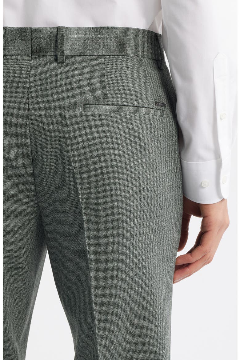 Genius Slim Fit Virgin Wool Dress Pants, Alternate, color, OPEN GREEN