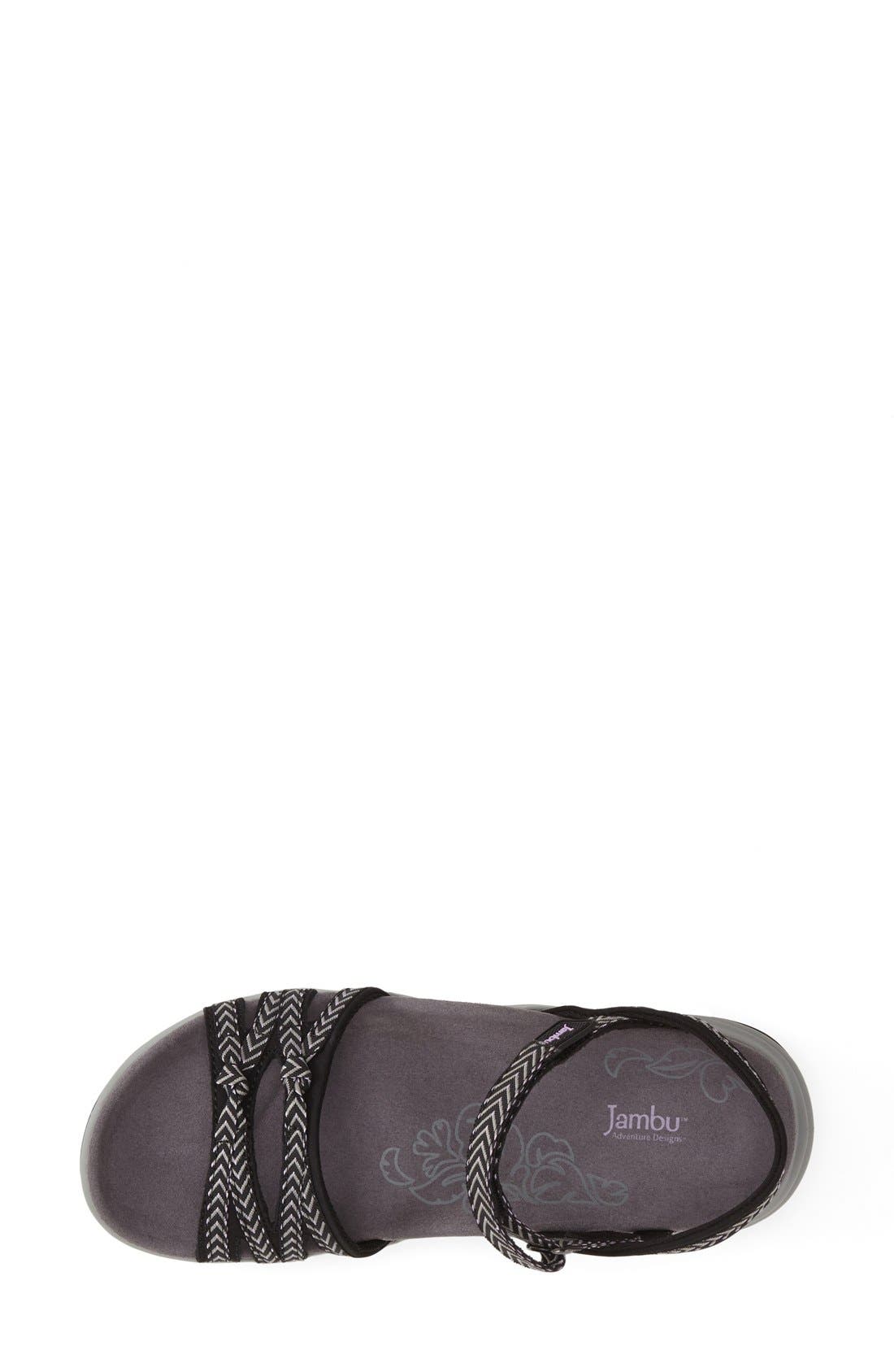 'Lunar' Sandal, Alternate, color, BLACK