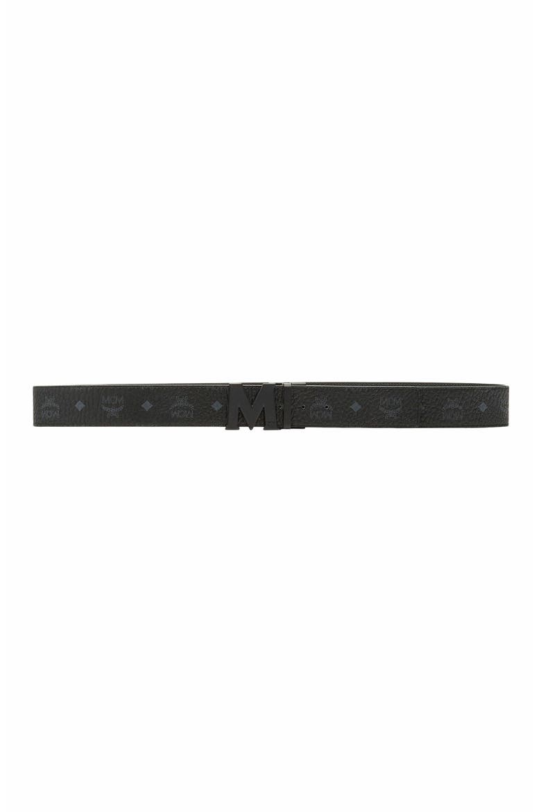 Claus M Reversible Belt 1.75 inches in Visetos, Main, color, BLACK