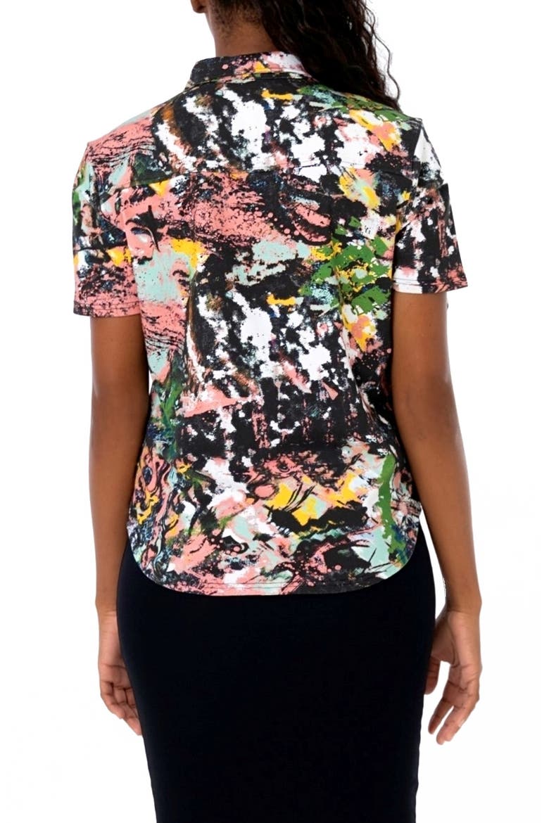 Clark Frenzy Shirt, Alternate, color, BLACK