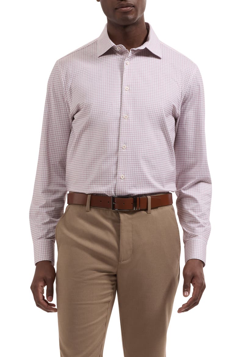 James OoohCotton® Gingham Button-Up Shirt, Main, color, DUSTY PINK