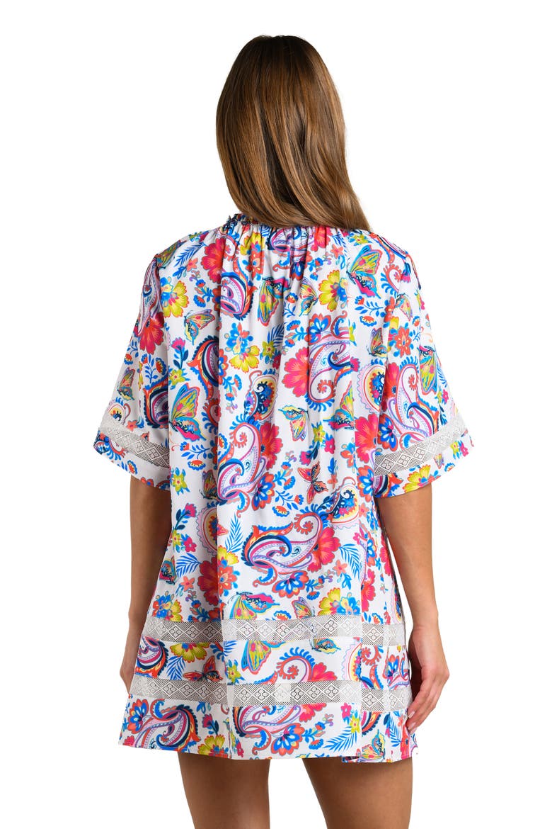 Butterfly High Tunic Cover-Up, Alternate, color, MULTI