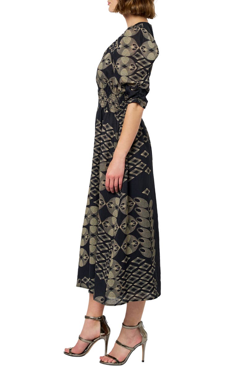 CIEBON Biarritz Abstract Mixed Print Dress, Alternate, color, Black Multi