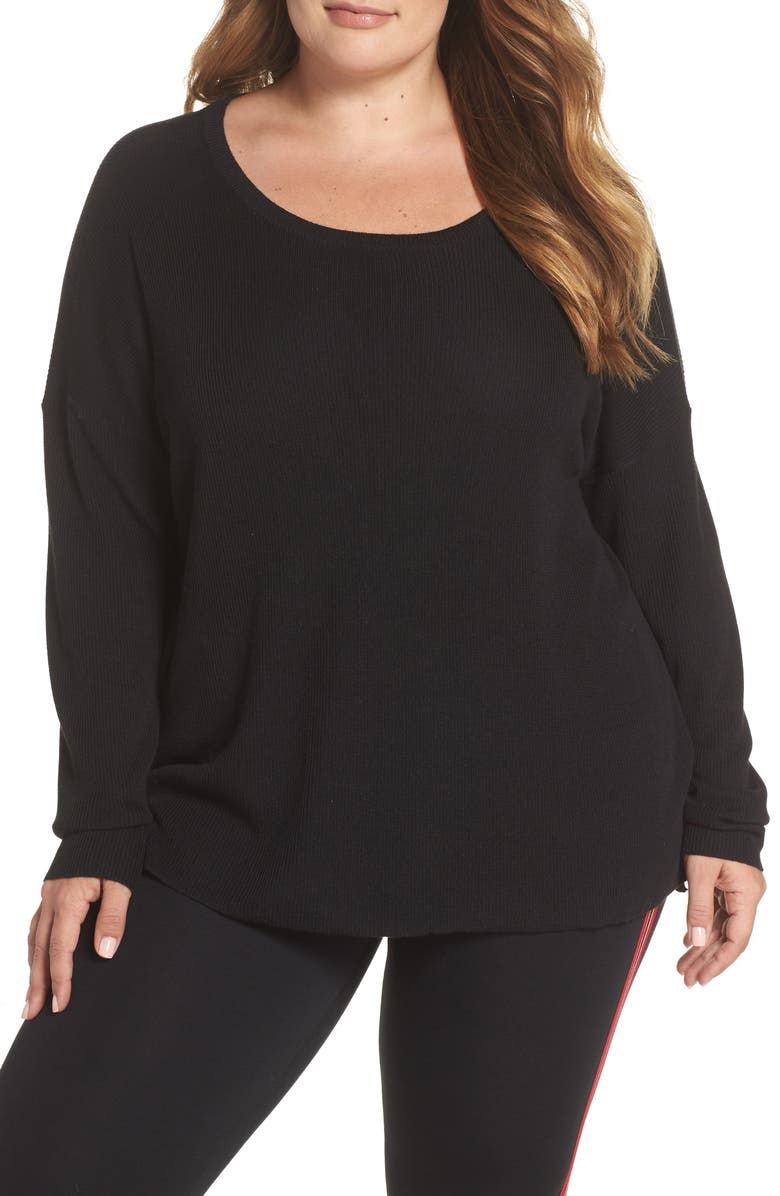 BP. Drop Shoulder Ribbed Sweater, Main, color, 