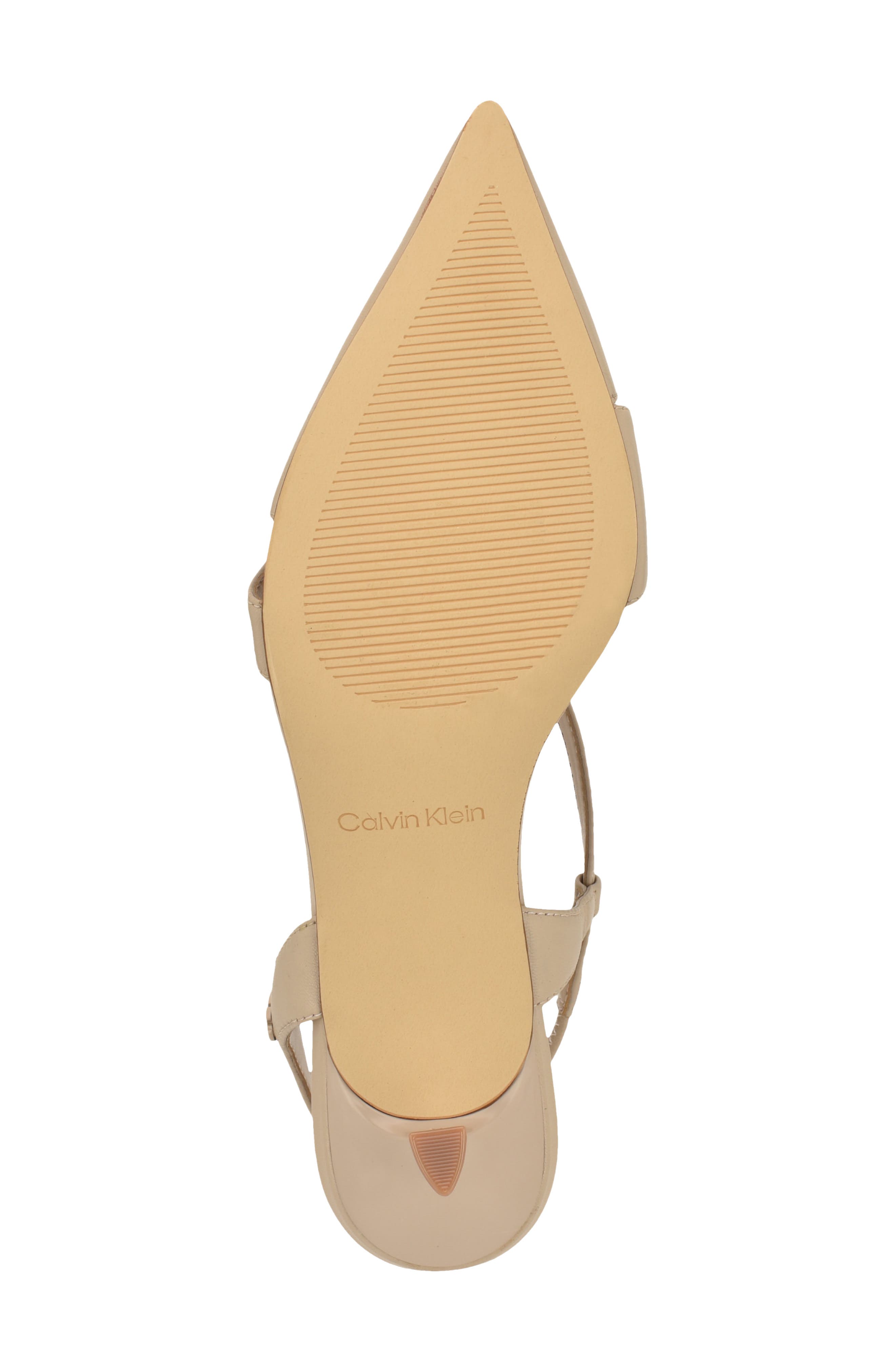 Arlanna Slingback Pointed Toe Kitten Heel Pump, Alternate, color, LIGHT NATURAL LEATHER