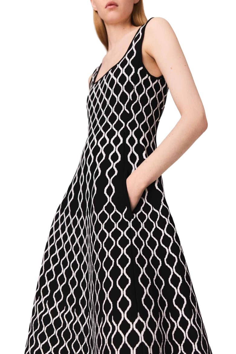 maje jacquard knit dress Maje Jacquard Knit Dress RRP | 575 Hire