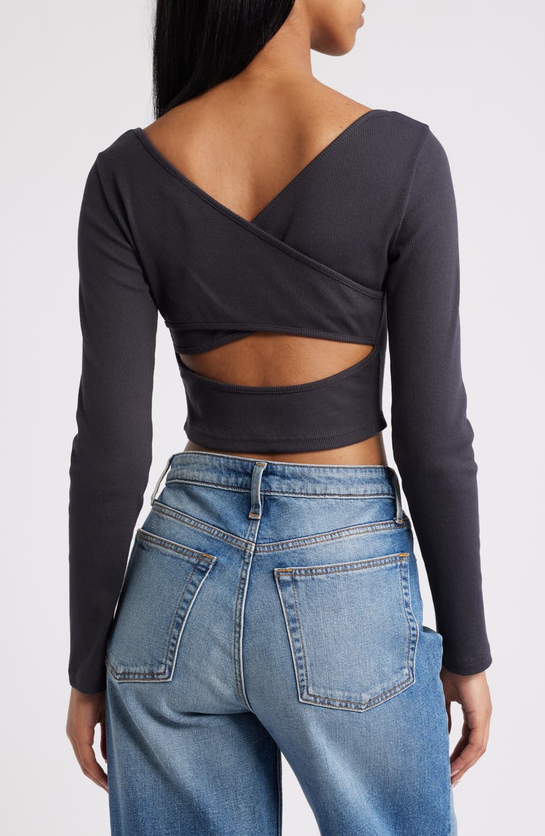 Good Keepsake Long Sleeve Crop Top