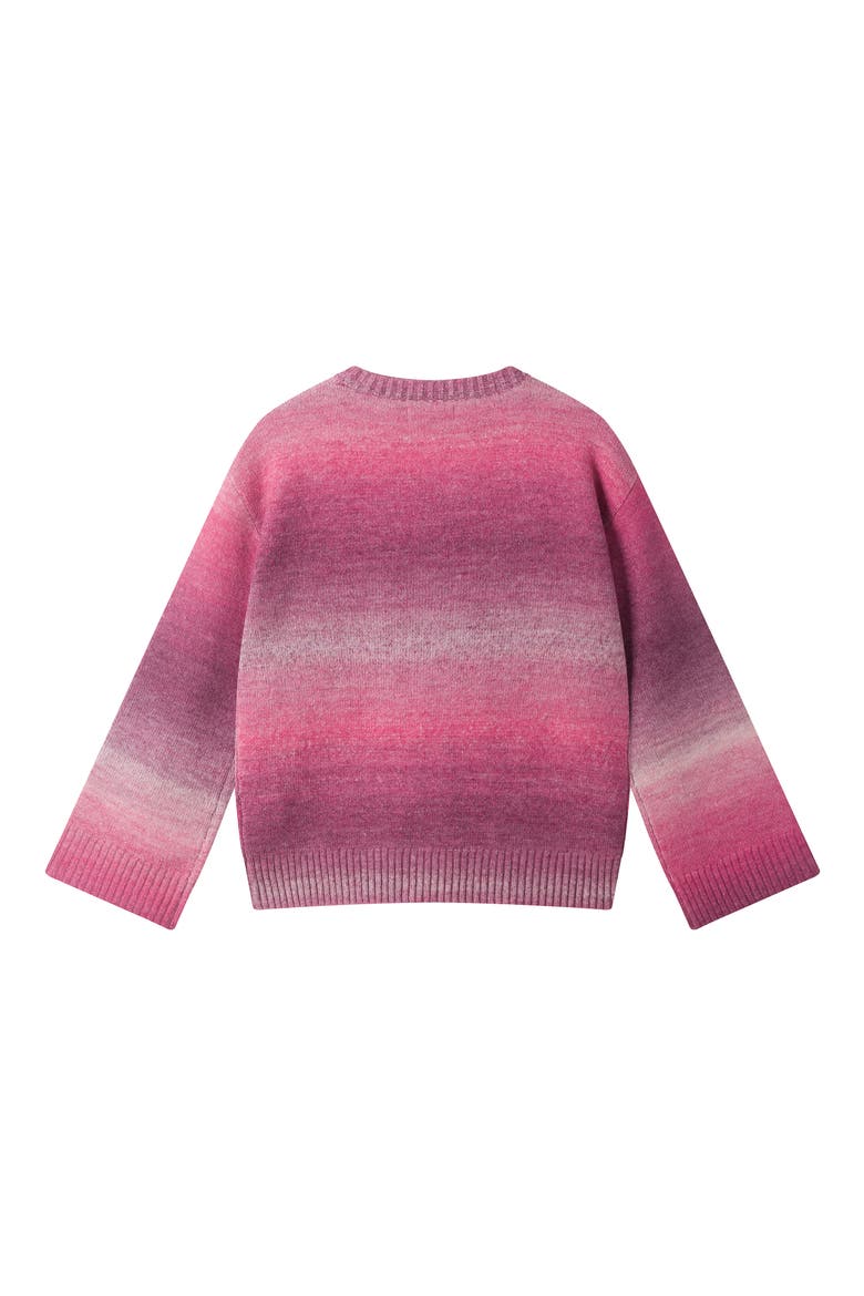 Kids' Ombre Bell Sleeve Sweater, Alternate, color, PINK OMBRE