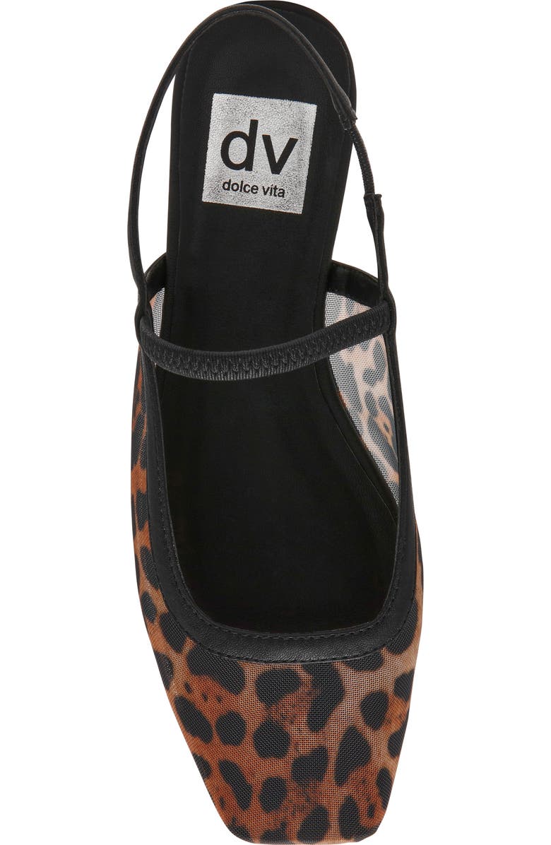 DV by Dolce Vita Fiera Slingback Flat, Alternate, color, Leopard