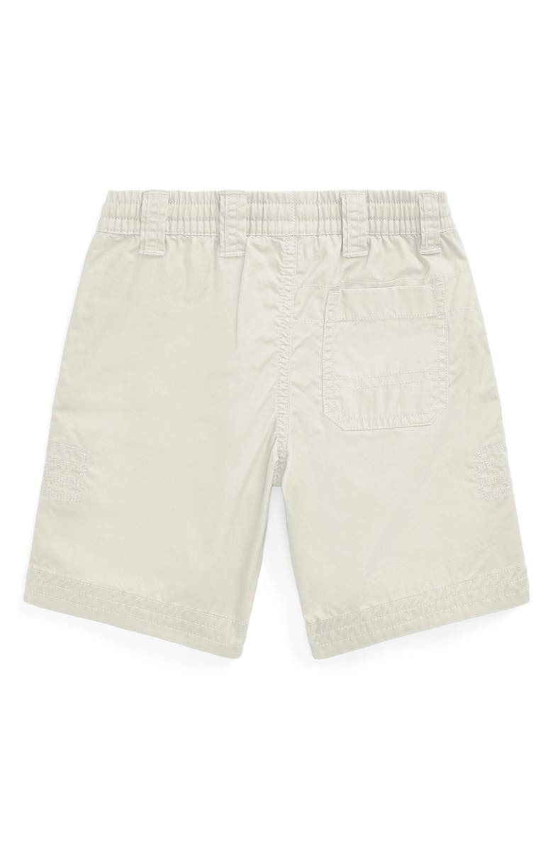 Polo Ralph Lauren Kids' Cotton Twill Rugby Shorts, Alternate, color, Basic Sand