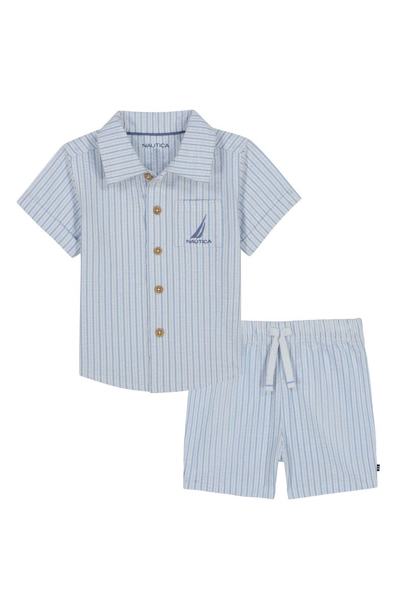 Nautica Cabana Cotton Seersucker Set, Main, color,