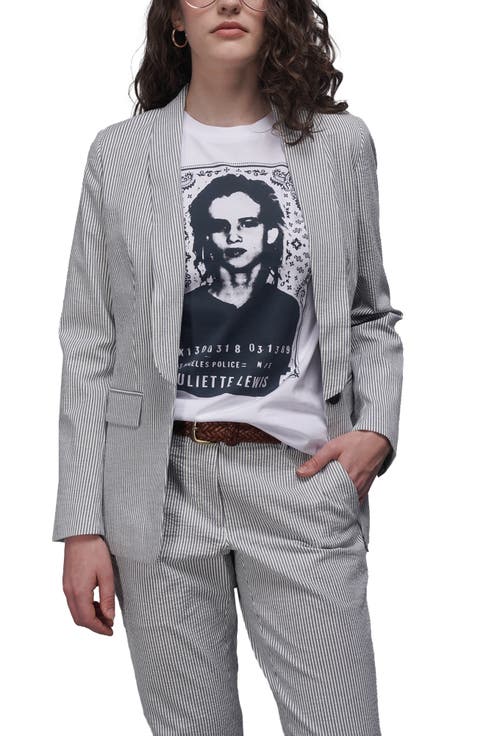 The Empower Seersucker Tux Blazer