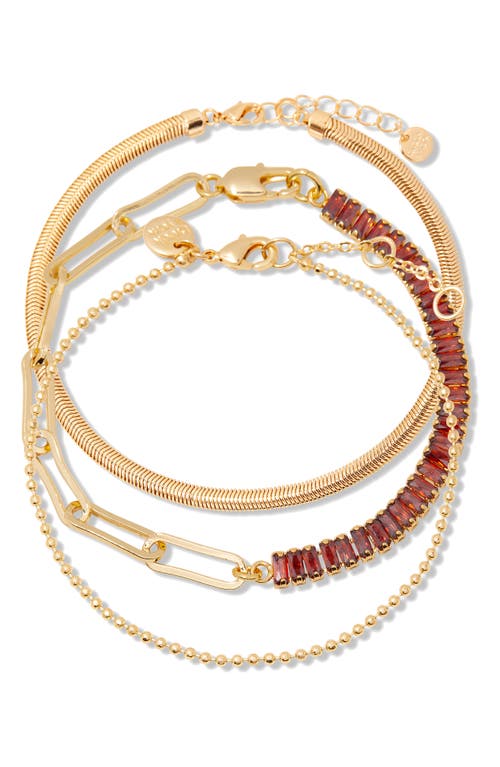 Brook & York Priya Birthstone Tennis Bracelet In Gold January