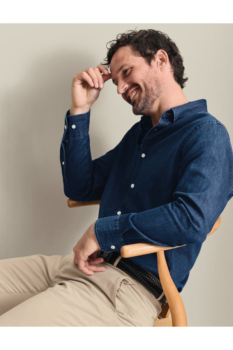 Denim Shirt, Main, color, Indigo Blue