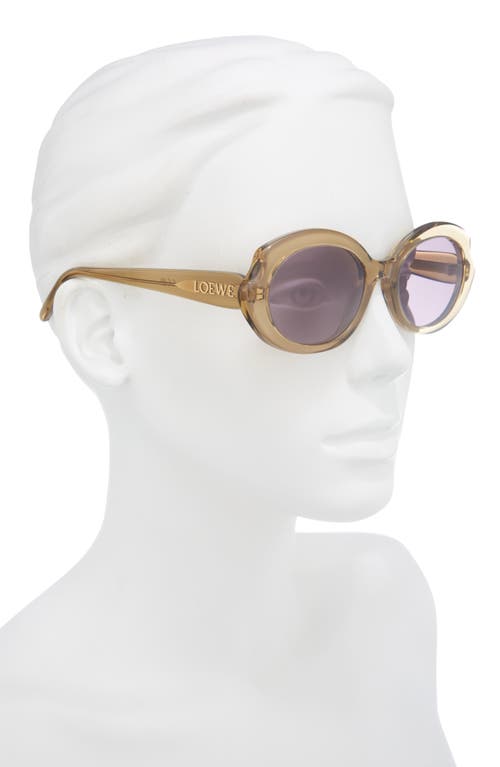 Loewe Thin Mini 54mm Oval Sunglasses In Yellow