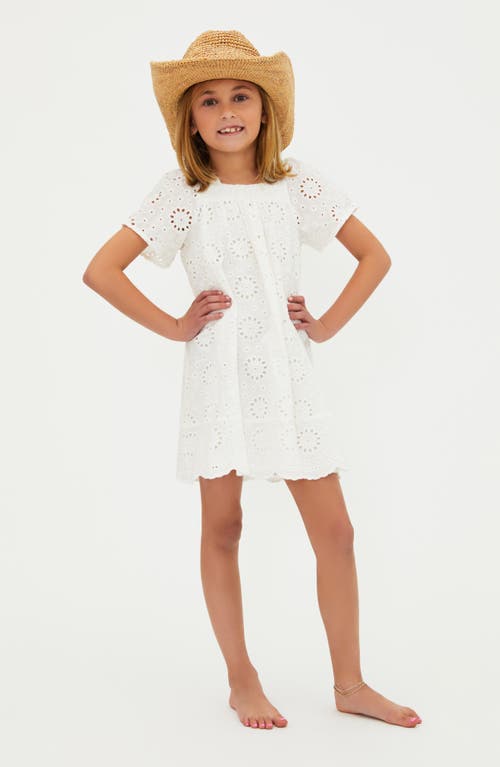 Shop Beach Riot Kids' Little Ollie Eyelet Cotton Cover-up Dress