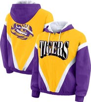 WEAR by Erin Andrews Women's WEAR by Erin Andrews Gold/Purple LSU Tigers Colorblock Full-Zip Hoodie Windbreaker Jacket