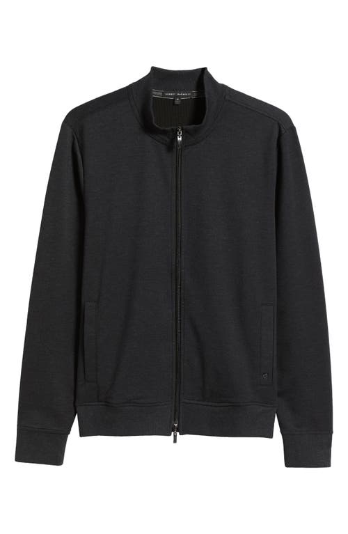 Robert Barakett Halton Melangé Stretch Full Zip Jacket In Black