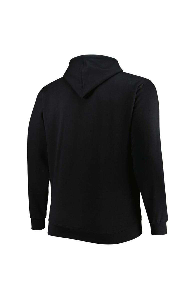 PROFILE Men's Black Miami Heat Big & Tall Heart & Soul Pullover Hoodie, Alternate, color, Red