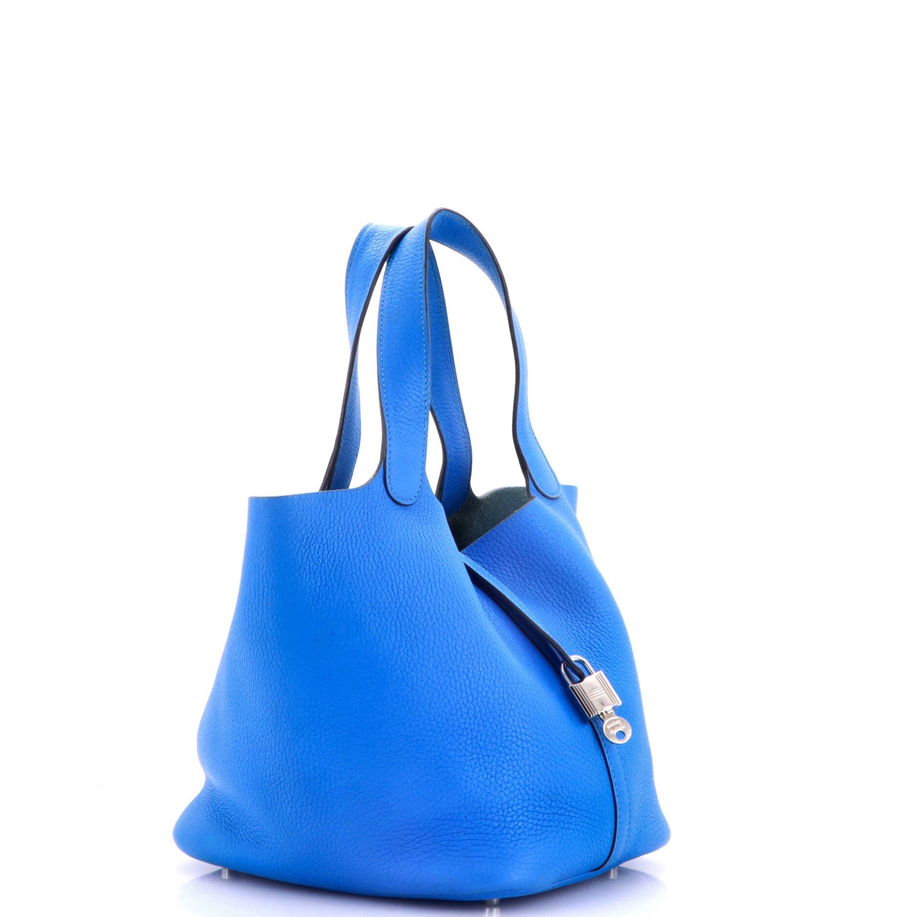Picotin Lock Bag Clemence MM, Alternate, color, Blue