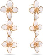 EYE CANDY LOS ANGELES Fleur Blanche Drop Earrings