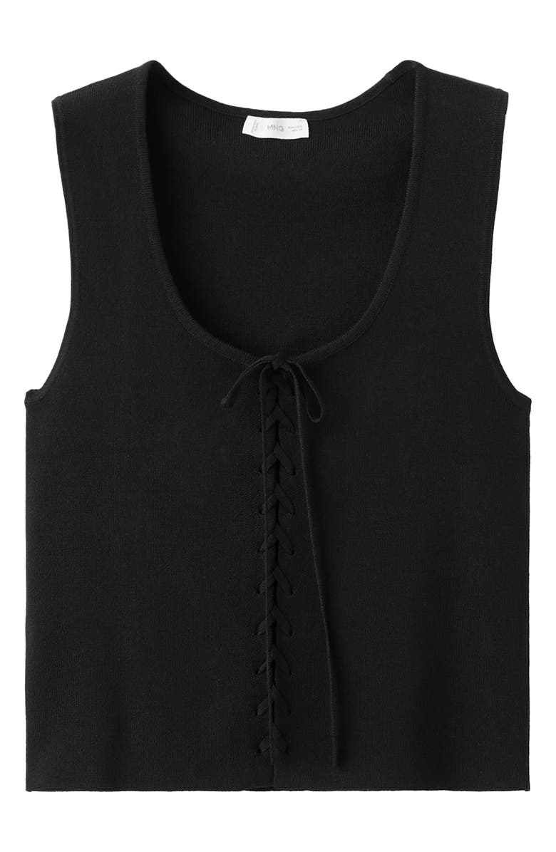 MANGO TEEN Bow Front Sleeveless Top, Alternate, color, 