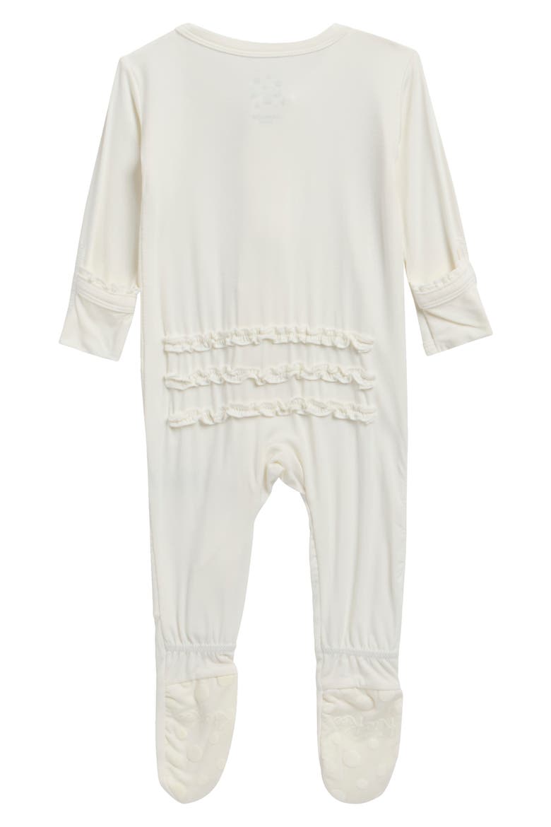 Muff Ruff Zip Fitted Footie, Alternate, color, NATURAL