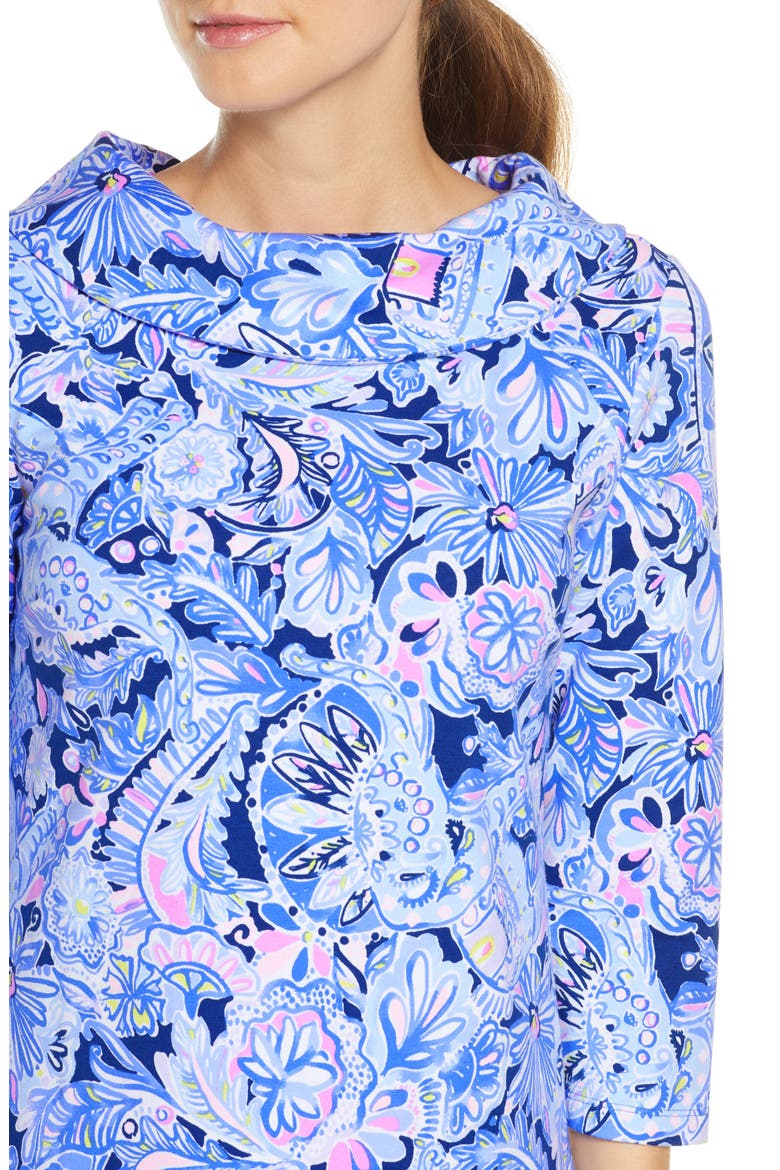 Saralyn Shift Dress, Alternate, color, IRIS BLUE