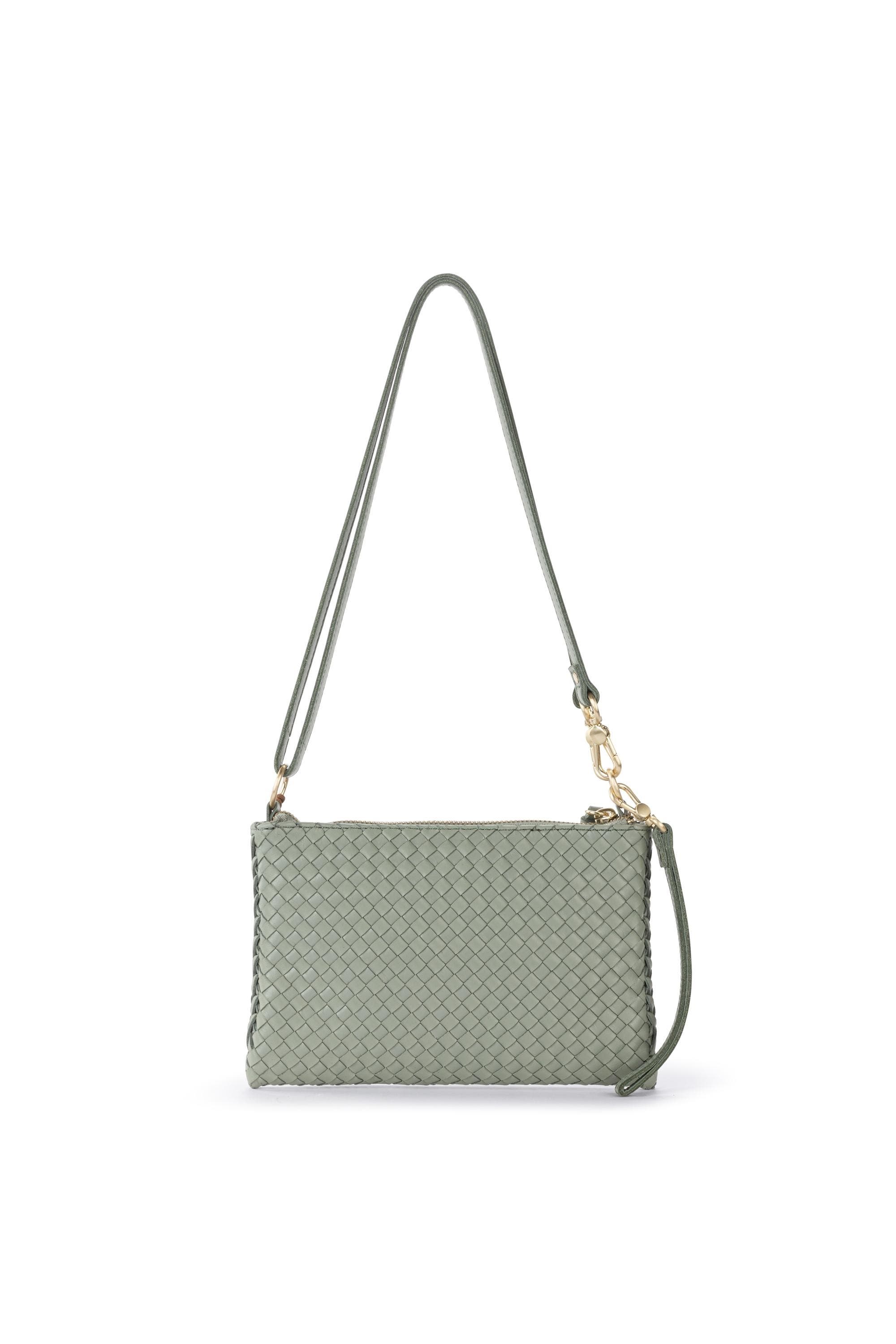 Vita Hand Woven Leather Crossbody Wristlet, Alternate, color, Meadow Woven
