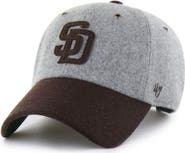 '47 Men's '47  Gray/Brown San Diego Padres Golden Age Wool Clean Up Adjustable Hat