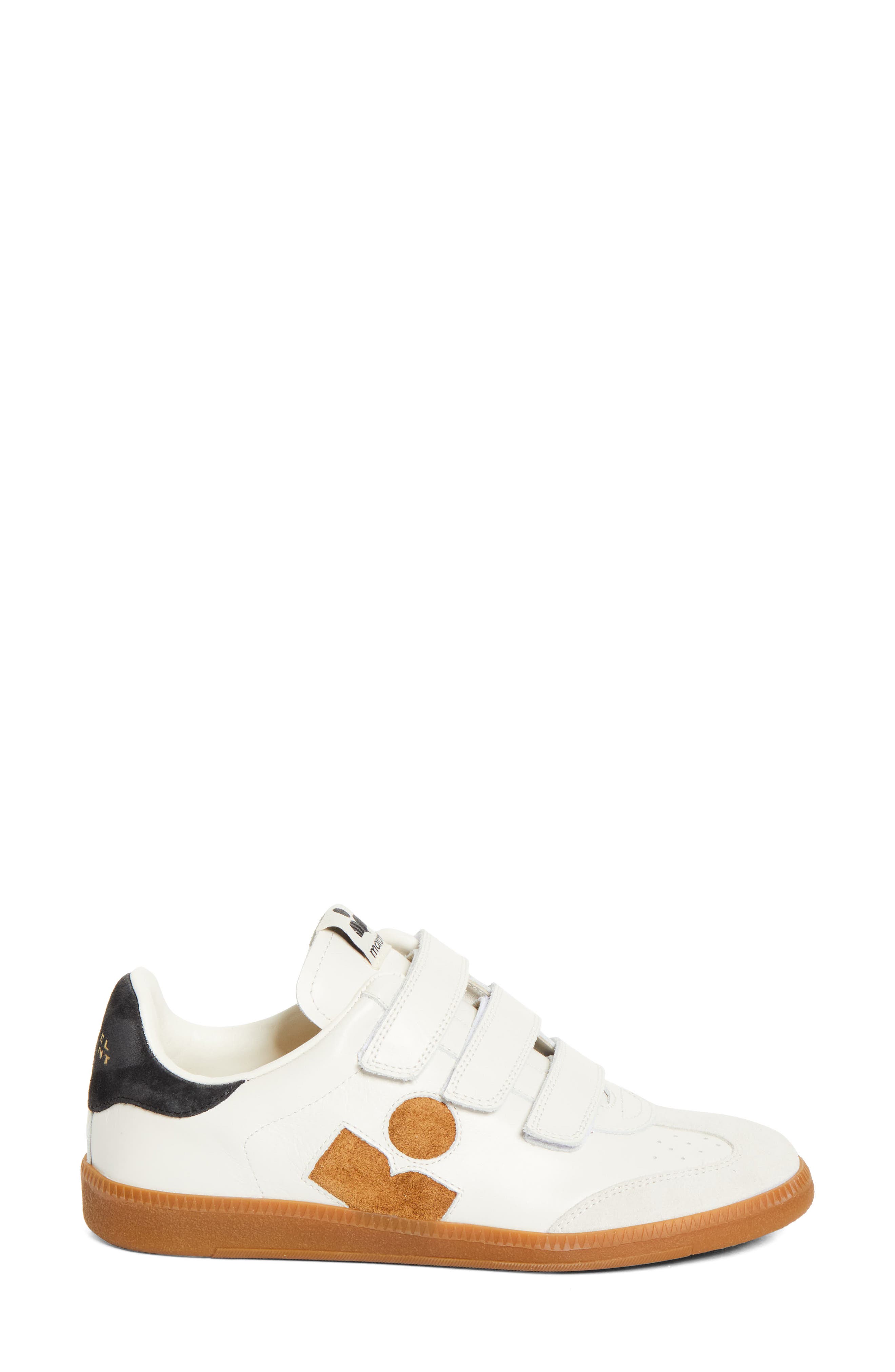 Beth Leather Sneaker, Alternate, color, CHALK/COGNAC