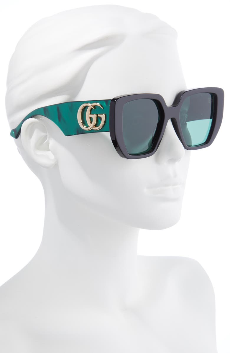 Gucci 52mm Square Sunglasses, Alternate, color, 