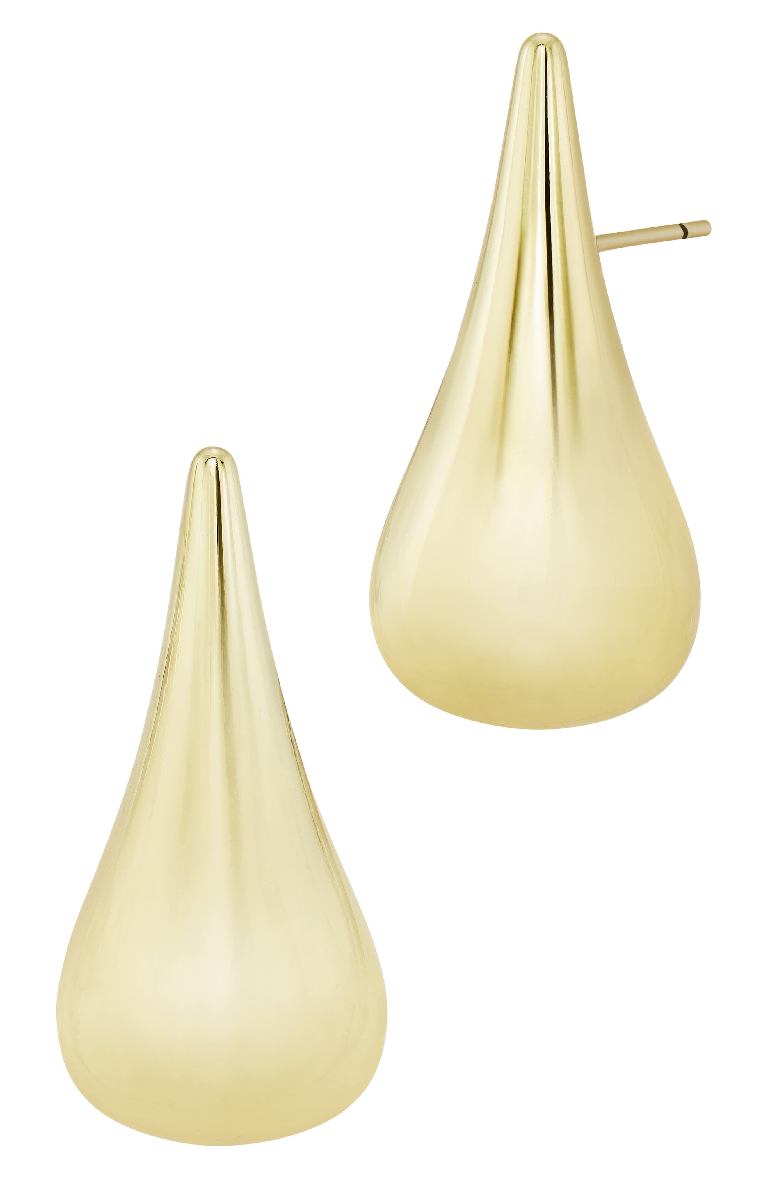 High Gloss Teardrop Stud Earrings