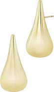 SAVVY CIE JEWELS High Gloss Teardrop Stud Earrings
