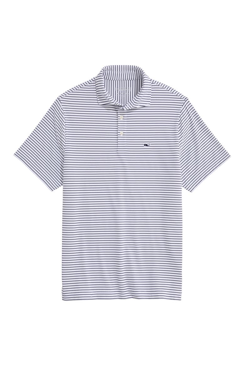 Air Tech Mesh Performance Polo, Alternate, color, WHITE CAP / NAVY