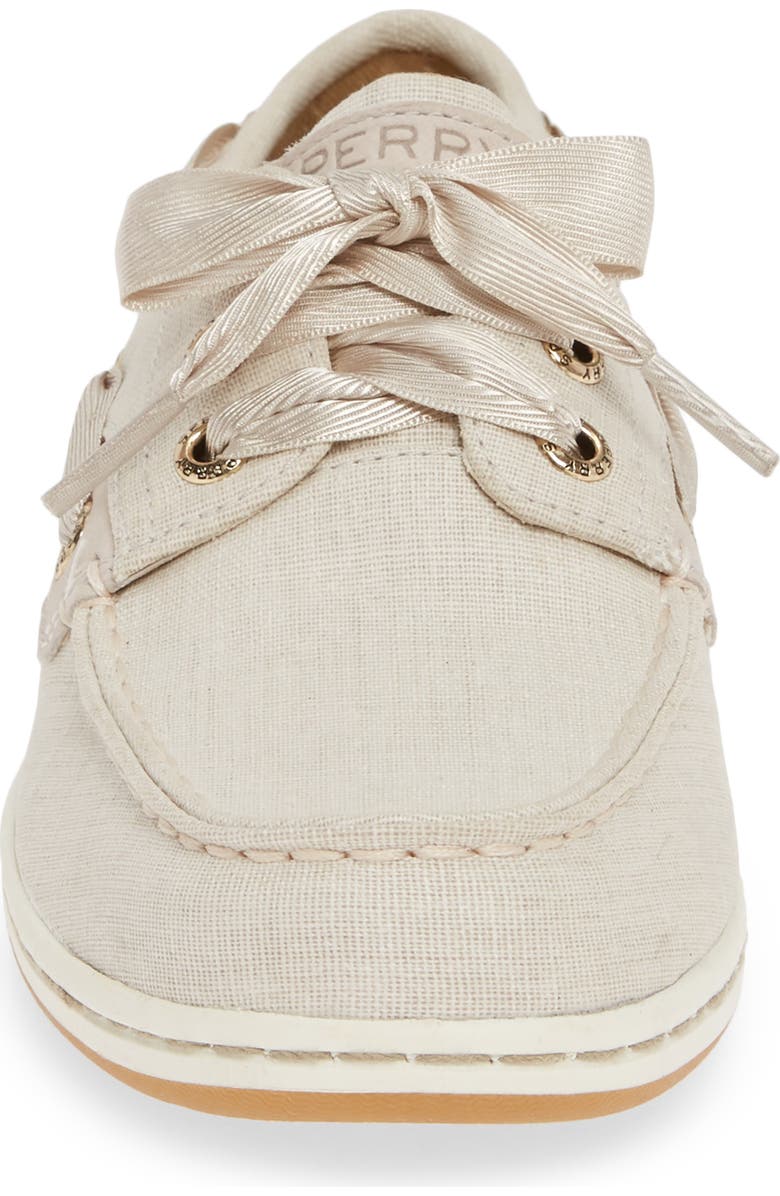 SPERRY TOP-SIDER<sup>®</sup> Sperry Songfish Linen Boat Shoe, Alternate, color,