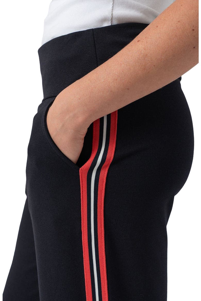 Runway Pant, Alternate, color, navy red stripe