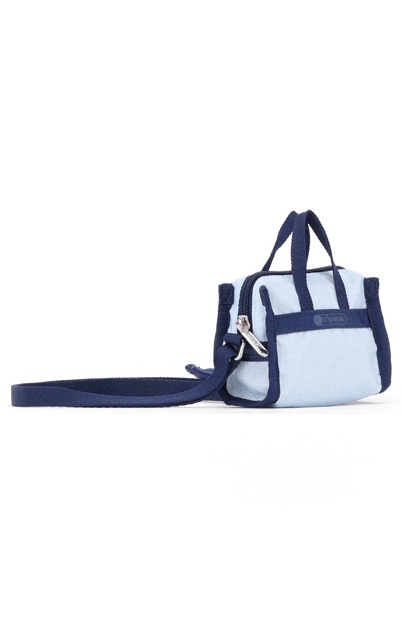Micro Crossbody Bag, Alternate, color, ICE BLUE/ DEEP NAVY