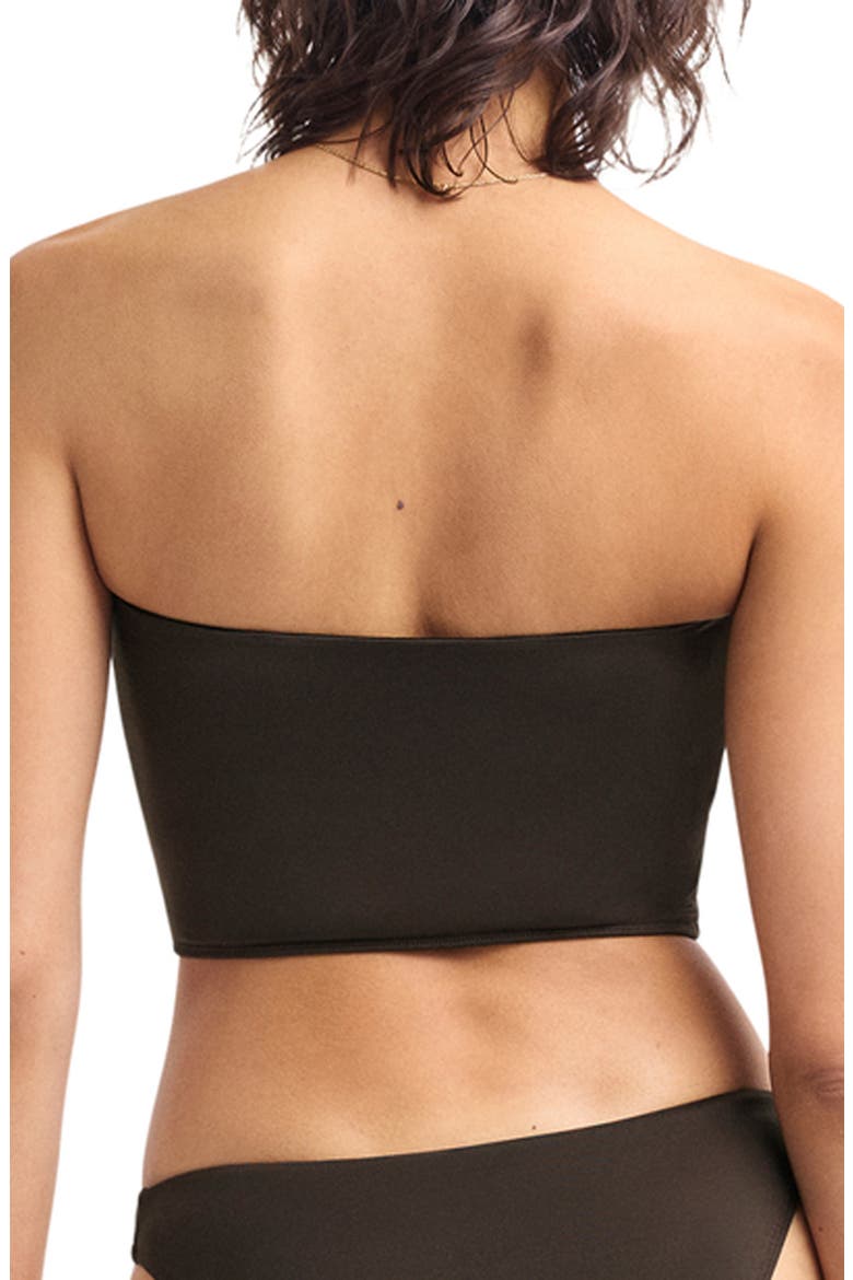 Nala Bandeau Tankini Top, Alternate, color, DEEP EARTH