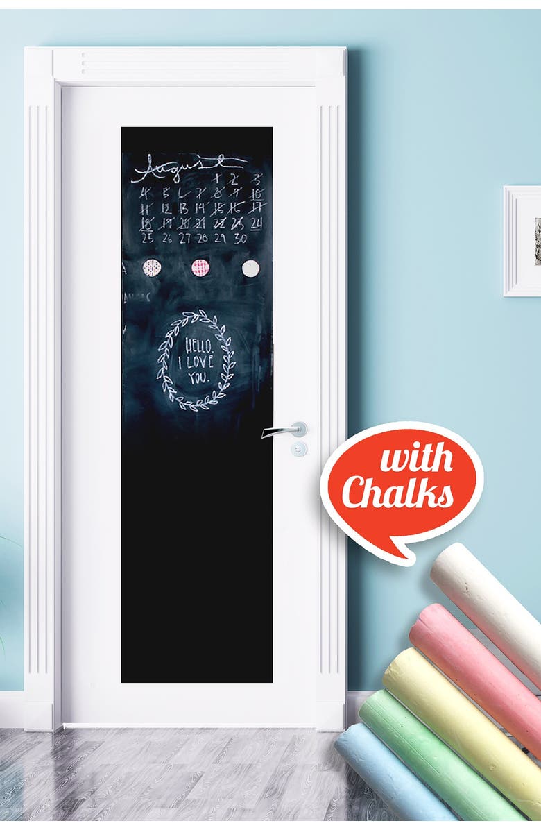 WALPLUS Blackboard Door Mural, Alternate, color,