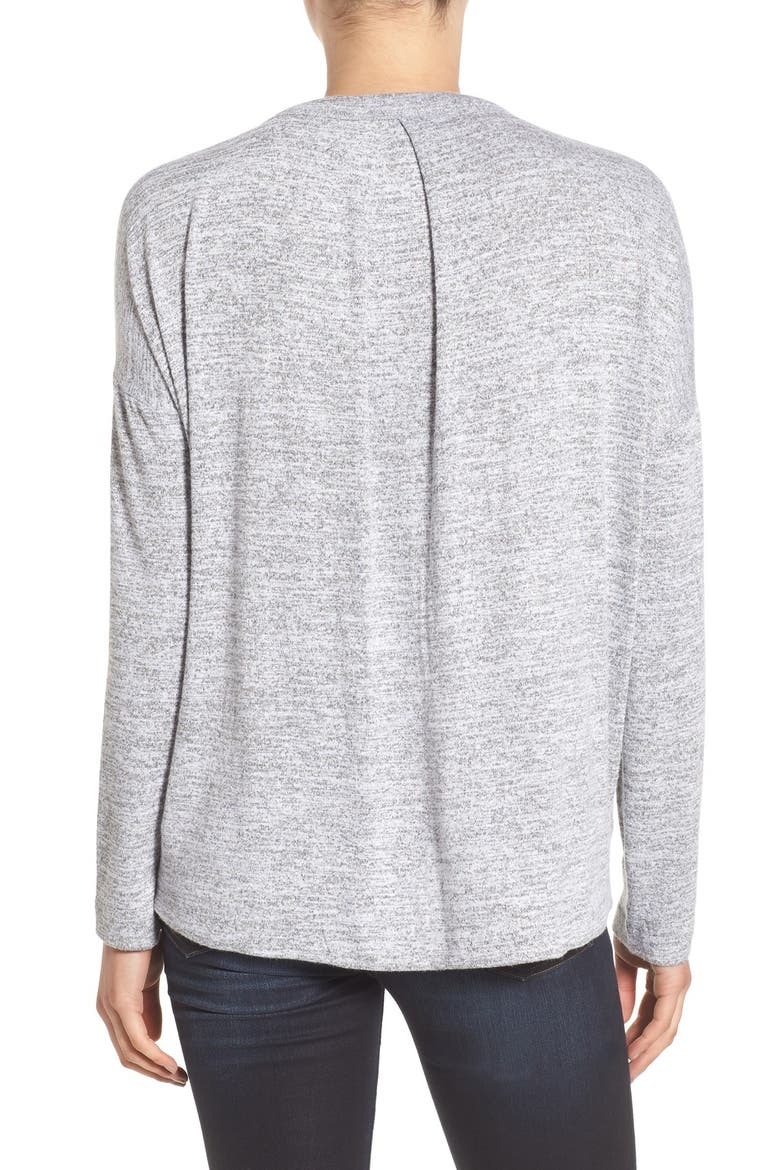 'Liz' Long Sleeve Tee, Alternate, color, LIGHT GREY