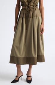 Cinq à Sept Elisabetta Satin Trim Skirt