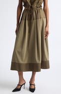 Cinq à Sept Elisabetta Satin Trim Skirt