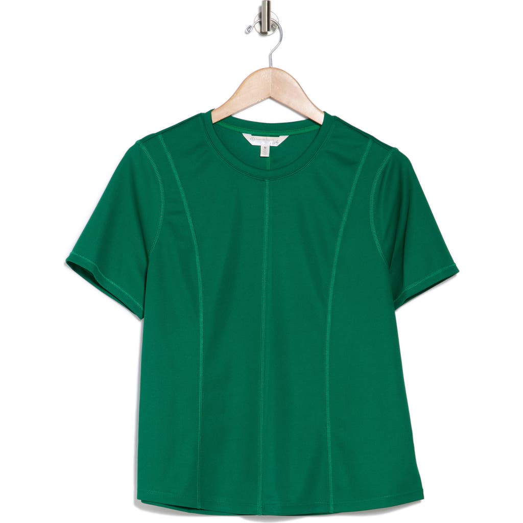 Shop Nanette Lepore Play Performance T-shirt In Verdant Green